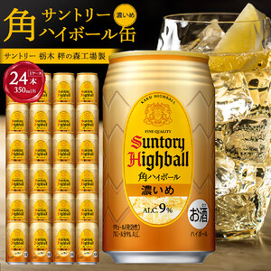 サントリー〉角ハイボール【濃いめ】350ml缶×24本（1ケース）｜ ハイ