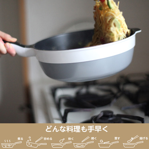 レミパンプラス 24cm ホワイト RHF-301 【 フライパン セット 蓋