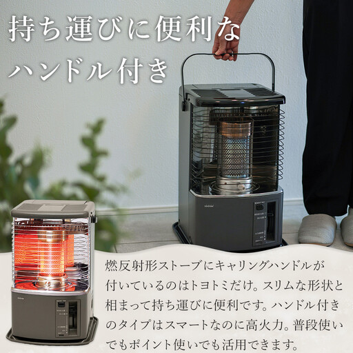 トヨトミ】反射形石油ストーブ「RS-H29(グレー )」8～10畳 | 愛知県