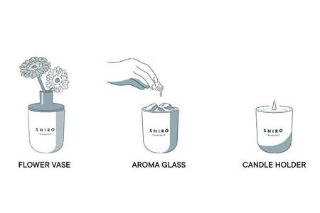SHIRO サボン フレグランスディフューザーキット(容器+詰め替え用