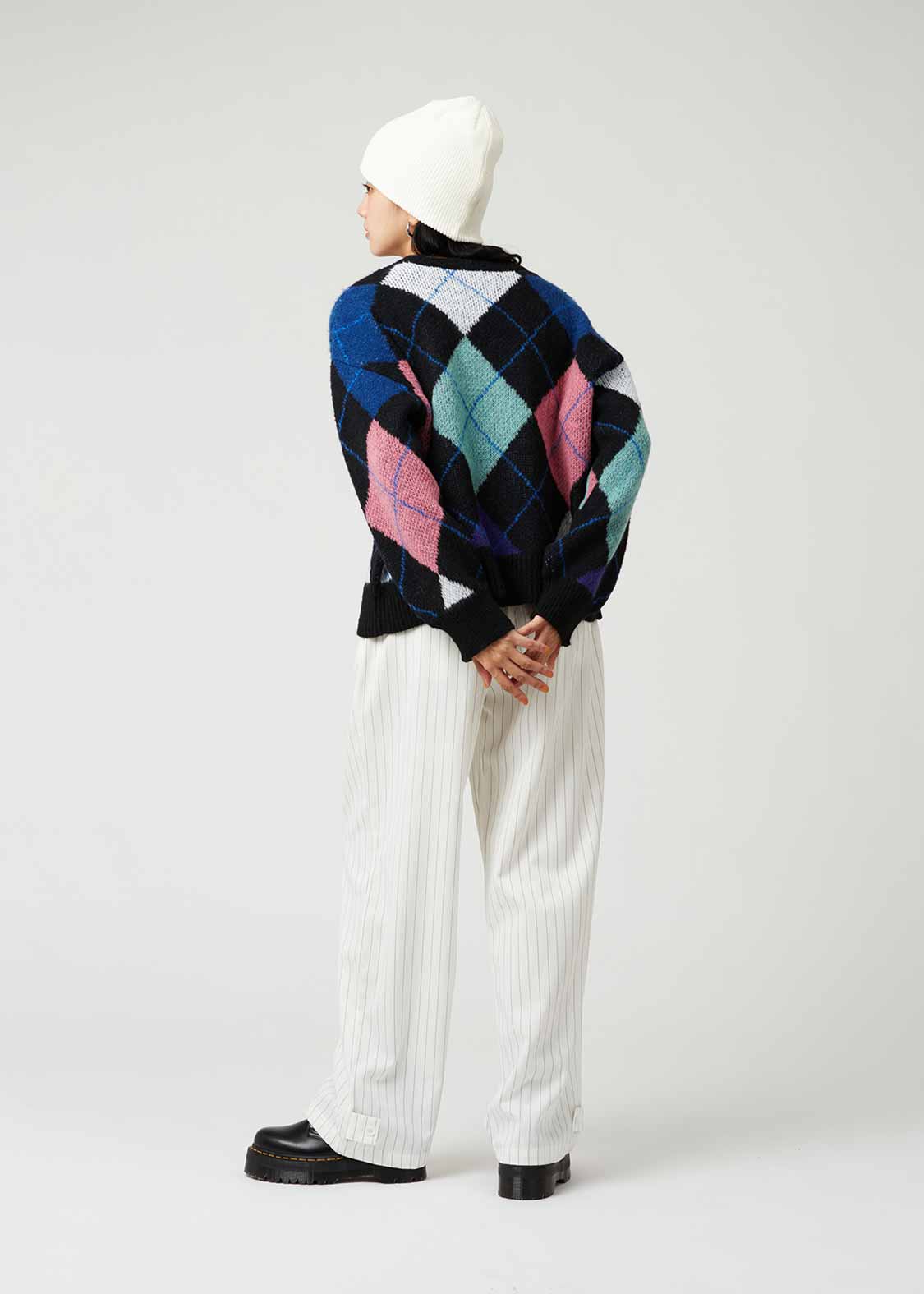 イカク｜ウォッシャブルジャカードシャギーニット｜ウィメンズ