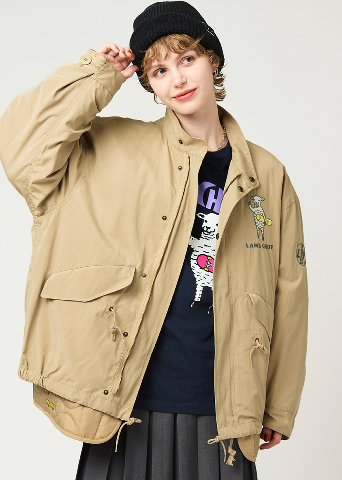 ラムチョップスケート｜ショートモッズコート｜ユニセックス｜グラニフ