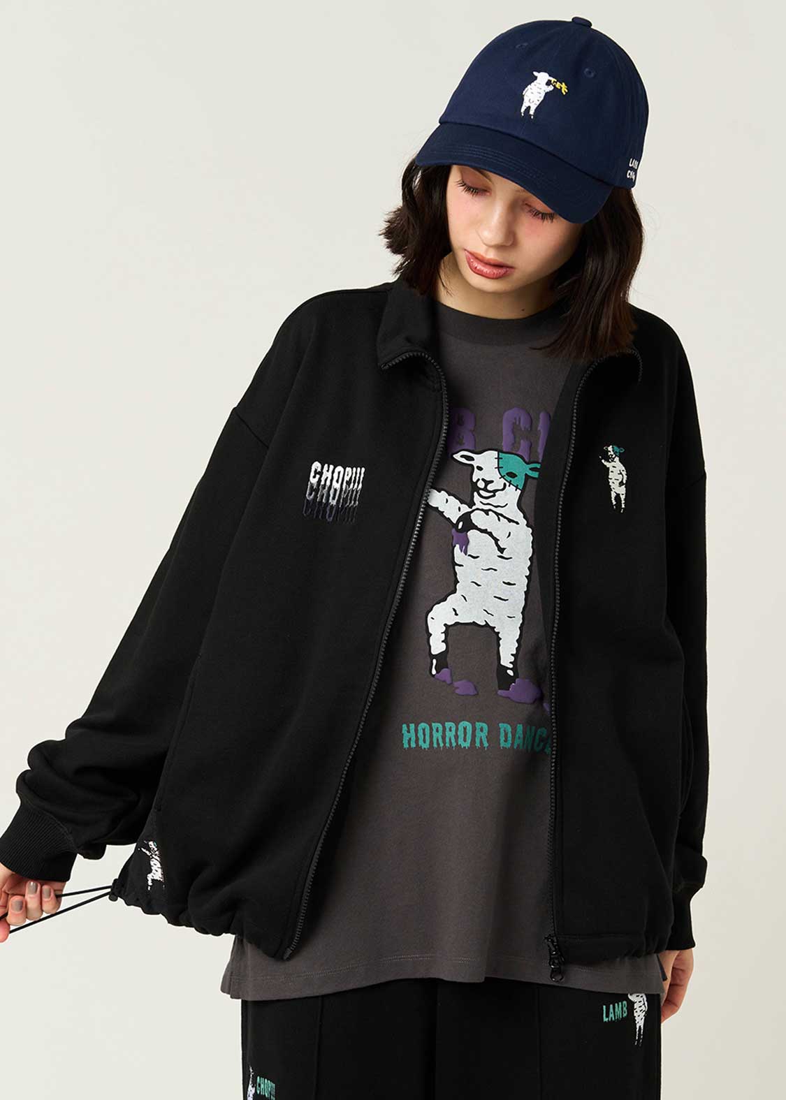 ラムチョップホラーダンス｜スタンドジップブルゾン｜ユニセックス
