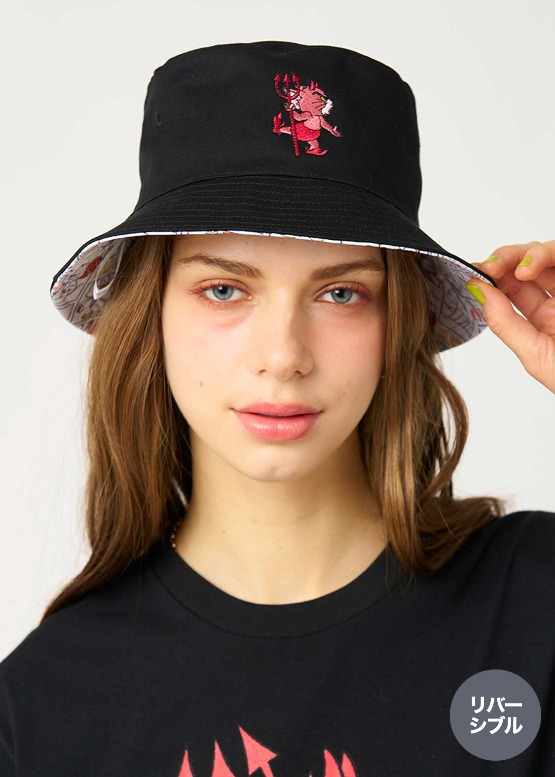 デビル｜リバーシブルバケットハット｜ユニセックス｜グラニフ(graniph