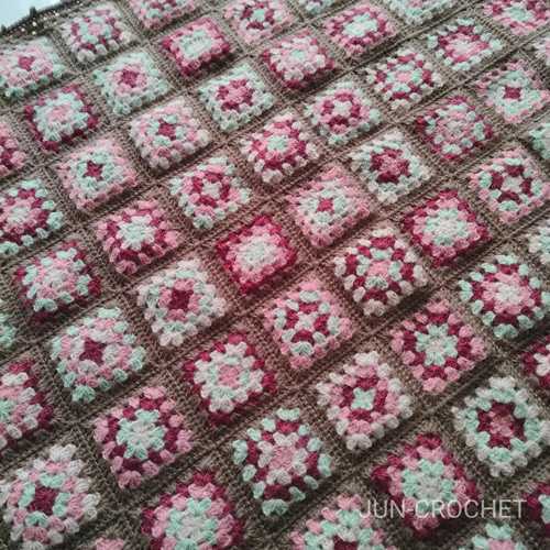 ブランケット*モヘア／グラニースクエア／ひざ掛け その他インテリア