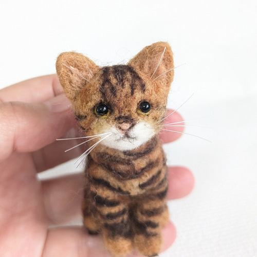 ◾受注制作・猫うちの子オーダー・羊毛フェルト猫（手のひらサイズ