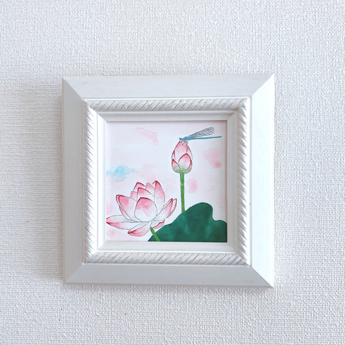 Creema限定 日本画/原画《蓮》 絵画 Blancheur art 通販 14423582