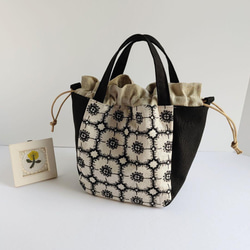 SALE ミナペルホネン forest tile ベージュ 2wayパニーニ風 ショルダー