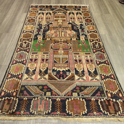 アンティーク アフガニスタン トライバルラグ バルーチ族 オールド