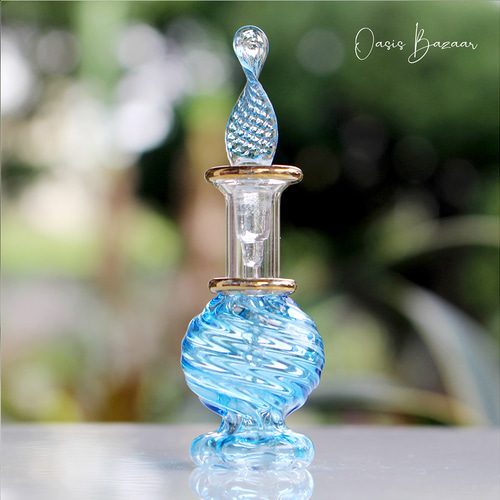 ミニサイズ］エジプトガラス香水瓶 パフュームボトル アロマオイル