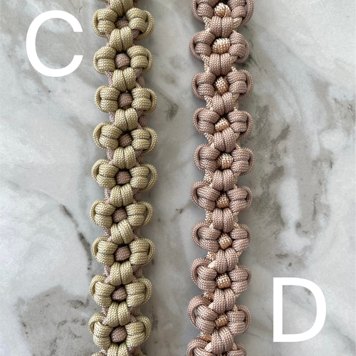 お花モチーフ✿パラコードで作るスマホストラップ/スマホショルダー