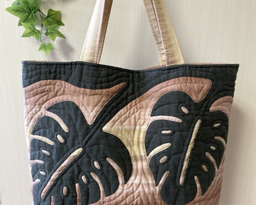 モンステラのバッグ＊ハワイアンキルト トートバッグ shellginger 通販