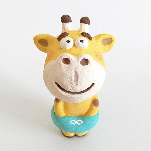 おぱんつにin♪ キリンちゃんのオブジェ 立体・オブジェ わらしな