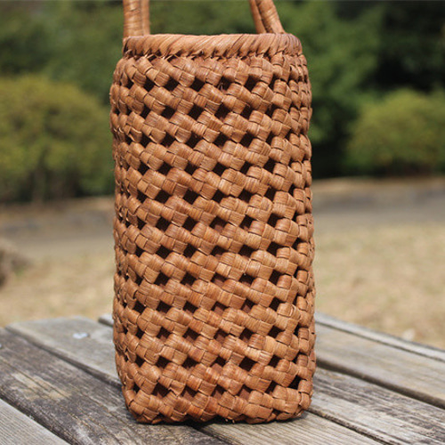 石畳編み 山葡萄 籠 カゴ かご バック やまぶどう 四角編み 山葡萄