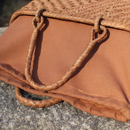 98189 山葡萄 かごバッグ 網代編み やまぶどう 着物 籠 山葡萄 籠