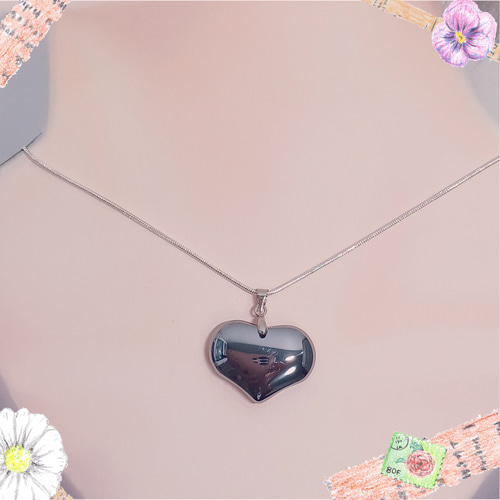 高純度テラヘルツ ハート ペンダント ネックレス ❤︎ silver 925