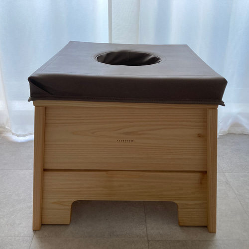 リネンマント付き！】釘なし、有害物質なしの檜よもぎ蒸し座椅子