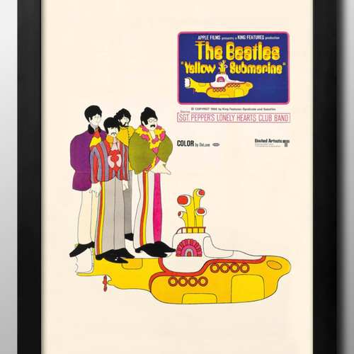 13059□ポスター 絵画 A3サイズ 『ビートルズ イエローサブマリン