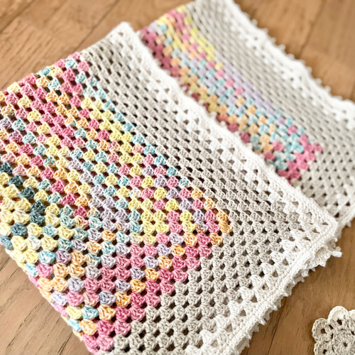 送料無料＊花色ブランケット〜ひざ掛け、おくるみ、マルチカバーにも