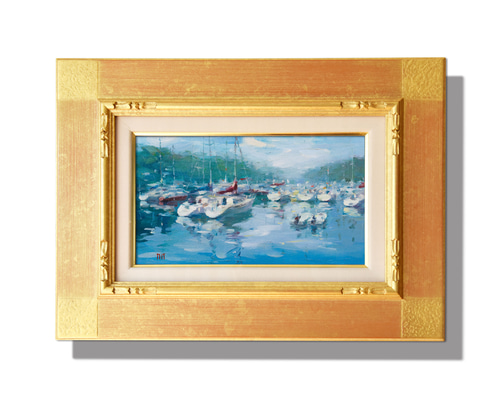 F30号】私とめぞん oil painting 絵画 油絵 原画 F30号】私とめぞん