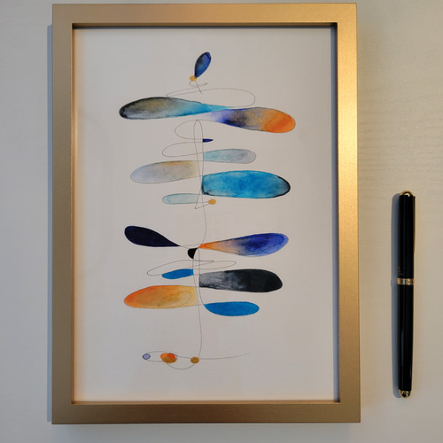 B5サイズ 額縁付 原画1点物 抽象画 絵画 Grace Haccs 通販 15882087