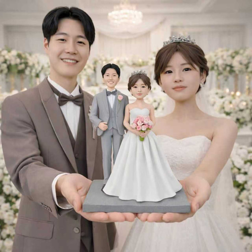 写真から作るオーダーメイドフィギュア｜結婚祝いにそっくり似顔人形