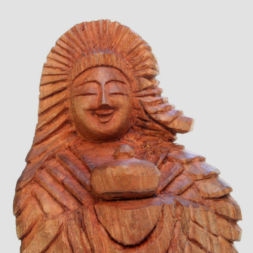 円空仏 オリジナル 善女龍王 台付属 円空彫り 彫刻 獅子舞 通販