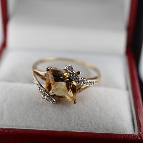 英国 イギリス ビンテージ ゴールド リング 指輪 レディース 天然