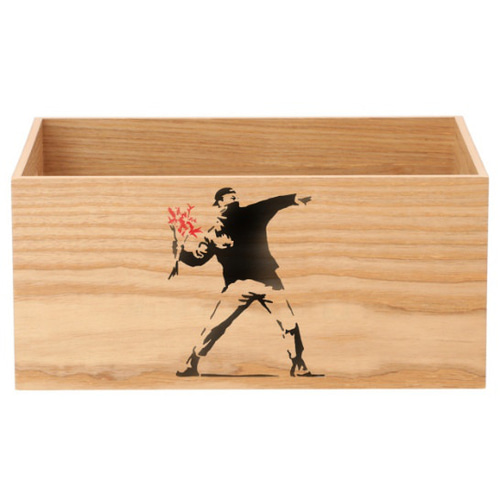 BANKSY調 バンクシー調 花束を投げる男 ステンシルシート 型紙