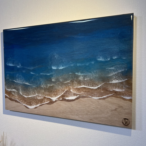 レジンアート 海アート エポキシレジンアート インテリア 壁掛け