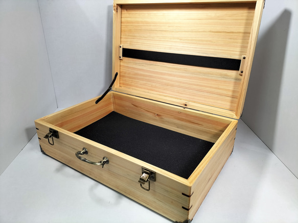 ワケありな逸品2023】木製(檜)アタッシュケース #0722 その他バッグ 黒