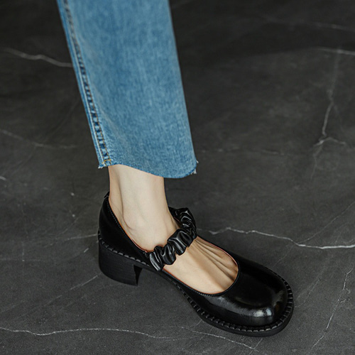 本革 革靴 メリージェーン 靴 ヒール ドクターマーチン ヒールパンプス