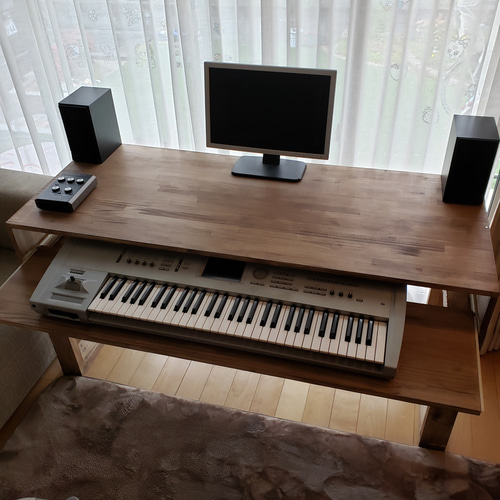 DTMデスク S140-70 DAW スライドテーブル(300) KOMPLETE KONTROL