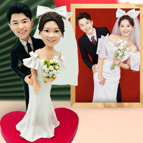 オーダーメイド】お写真入からのオリジナルフィギュア人形/結婚祝い