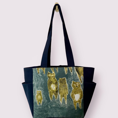 ミナペルホネン パッチワーク Mサイズ 肩がけ ポケットトートバッグ