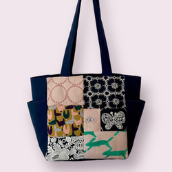 ミナペルホネン パッチワーク Mサイズ 肩がけ ポケットトートバッグ