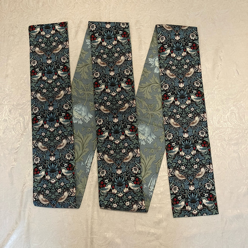 ウィリアムモリス 半幅帯 ハンドメイド 長尺 浴衣 着物 アネモネ