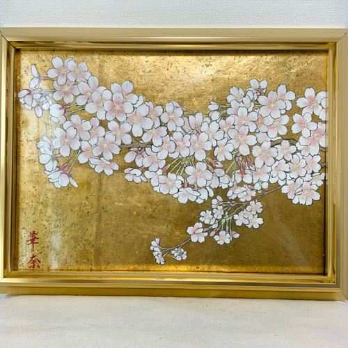 日本画サクラ図 絵画 kana 通販 16543074｜Creema(クリーマ