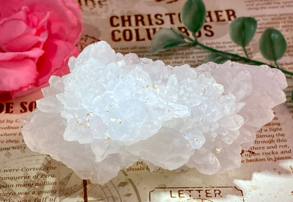 心の安らぎ❁⃘*.゜ フラワーカルサイト✿*:・ クラスター 原石 方解石