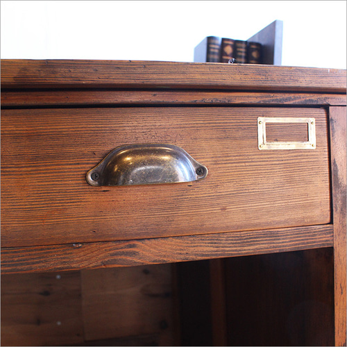 昭和初期 片袖 ワークデスク デスク 机 無垢材 天然木 アンティーク