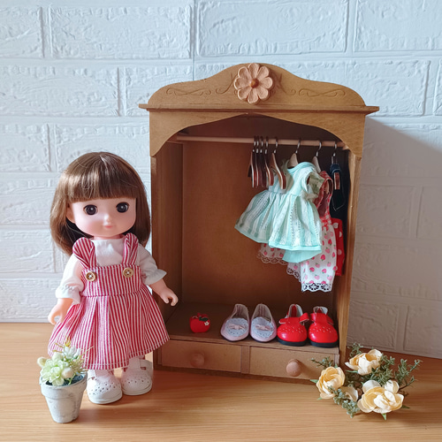 NEW☆1/4 1/6 ドール用クローゼット ドールラック 人形 ドール家具