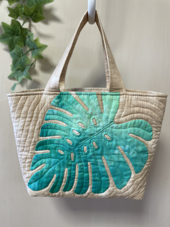 モンステラのバッグ*ハワイアンキルト トートバッグ shellginger 通販
