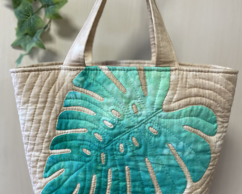 モンステラのバッグ*ハワイアンキルト トートバッグ shellginger 通販