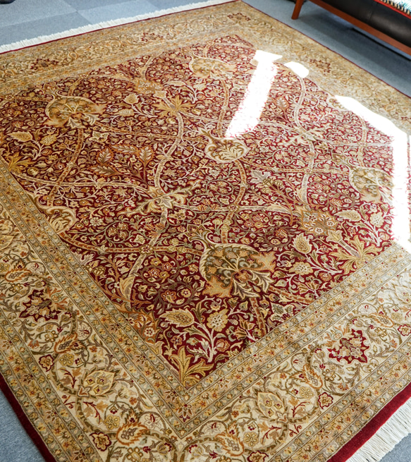 パキスタン絨毯 大判 約280センチ×188センチ ウール 手織り パキスタン