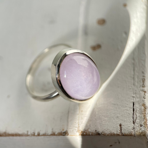 大粒!】9.56ct ラベンダー翡翠リング サイズ12号 シルバー950〈送料