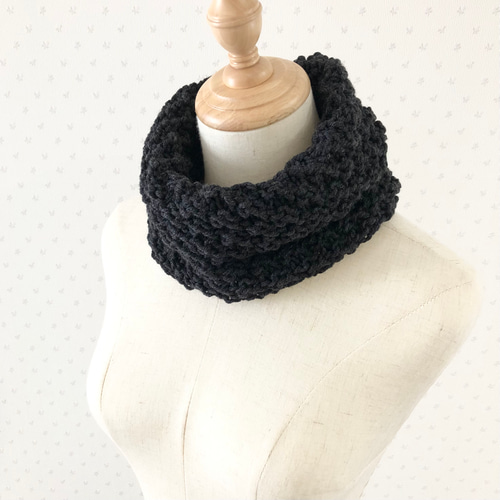 早割 スヌード 男女兼用 ブラック メンズ レディース ニット ネック