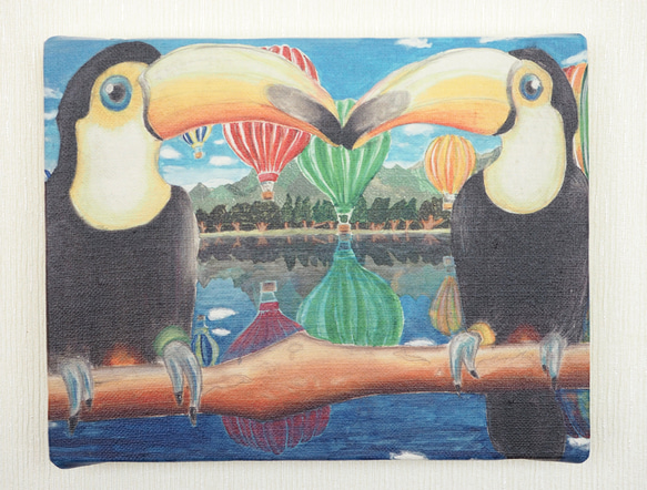 キャンバス複製画 シンメトリー鳥 SAGESAKA Honoka #waC 絵画 waC