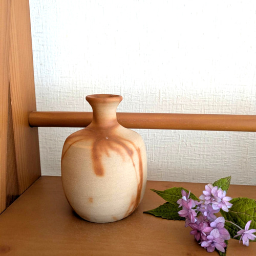 備前焼 緋だすき 徳利 一輪挿し 一輪挿し・花瓶・花器 aco 通販