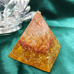 ガネーシャ ミニピラミッド型 オルゴナイト その他置物 毘殊 天然石