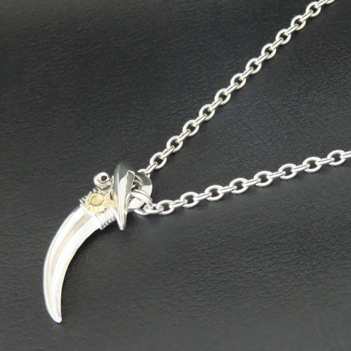 イーグルクローネックレス シルバー925 × K18YG 【刻印無料】 イーグル